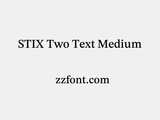 STIX Two Text Medium