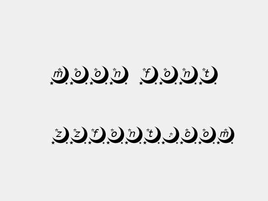 moon font