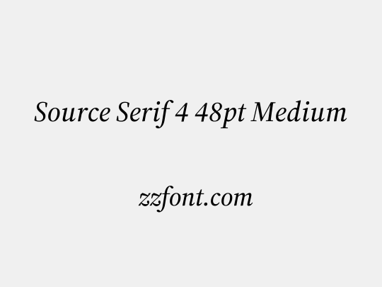 Source Serif 4 48pt Medium