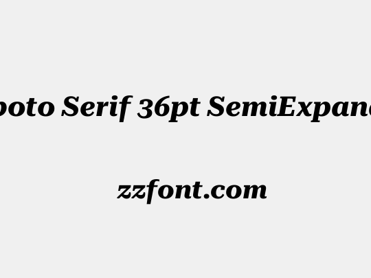 Roboto Serif 36pt SemiExpanded