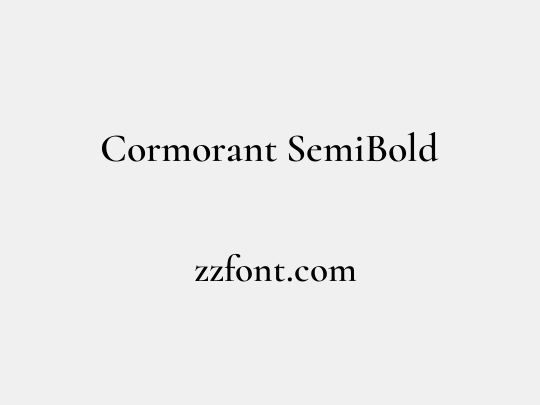 Cormorant SemiBold