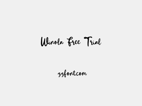 Winola Free Trial