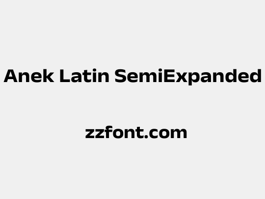 Anek Latin SemiExpanded