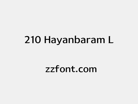 210 Hayanbaram L