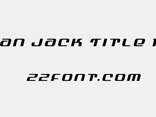 Yeoman Jack Title Italic