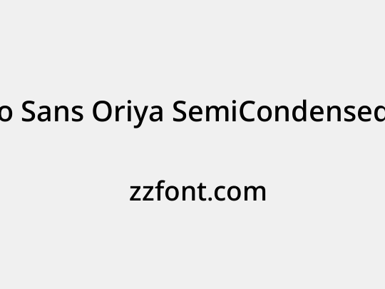 Noto Sans Oriya SemiCondensed Medium