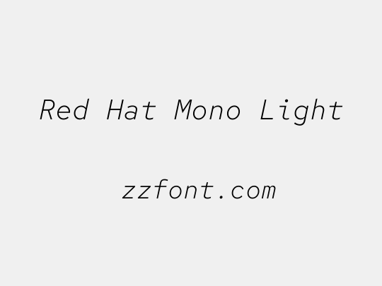 Red Hat Mono Light