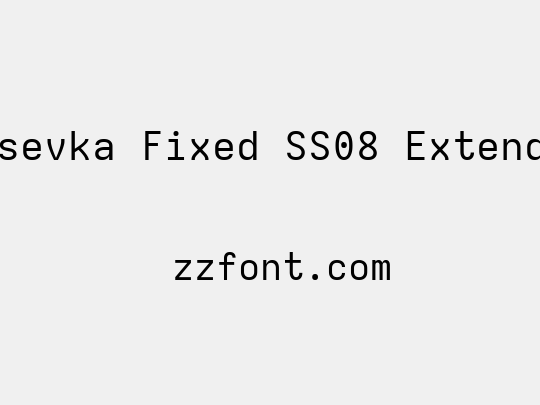 Iosevka Fixed SS08 Extended