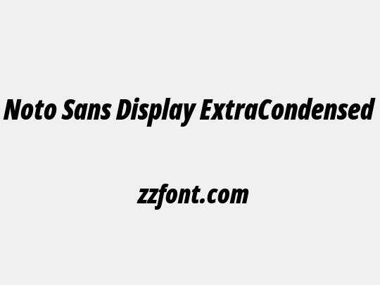 Noto Sans Display ExtraCondensed Black