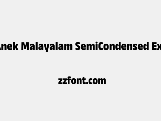 Anek Malayalam SemiCondensed ExtraBold