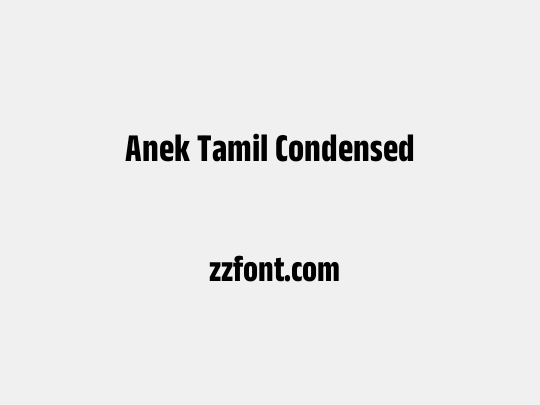 Anek Tamil Condensed