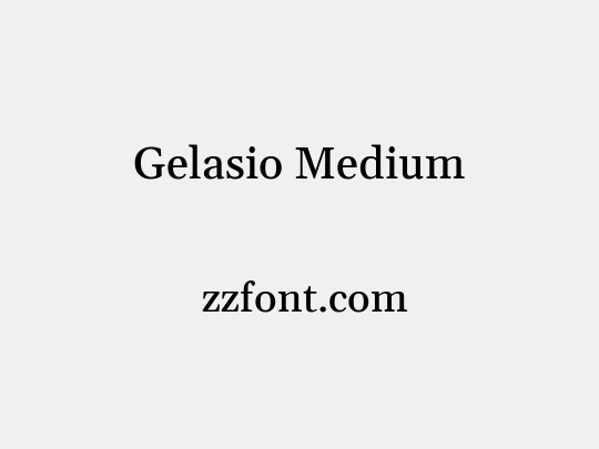 Gelasio Medium