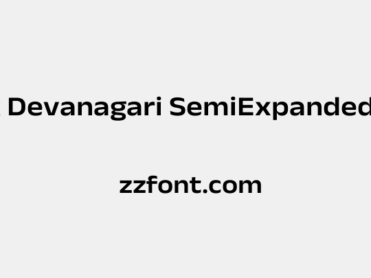 Anek Devanagari SemiExpanded SemiBold