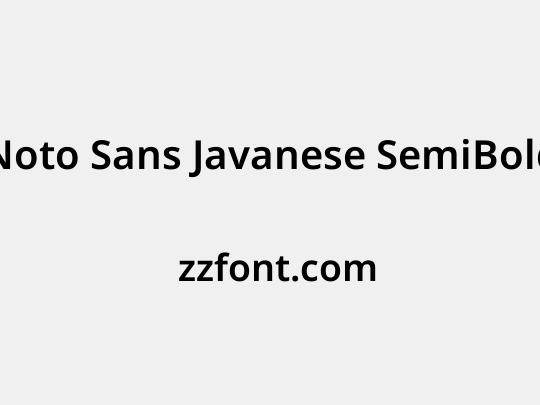 Noto Sans Javanese SemiBold