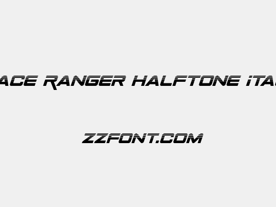 Space Ranger Halftone Italic