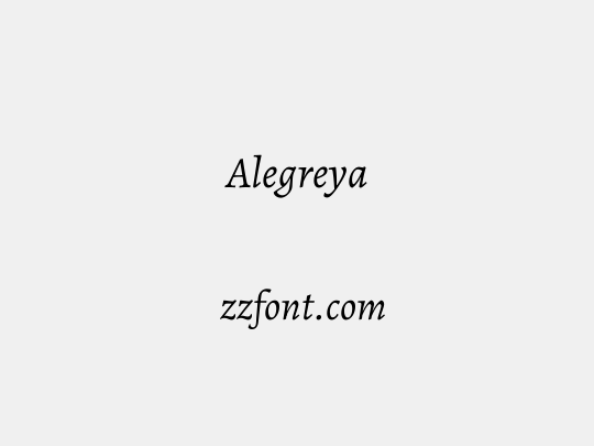 Alegreya