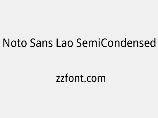 Noto Sans Lao SemiCondensed