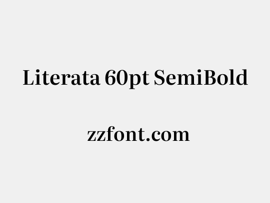 Literata 60pt SemiBold