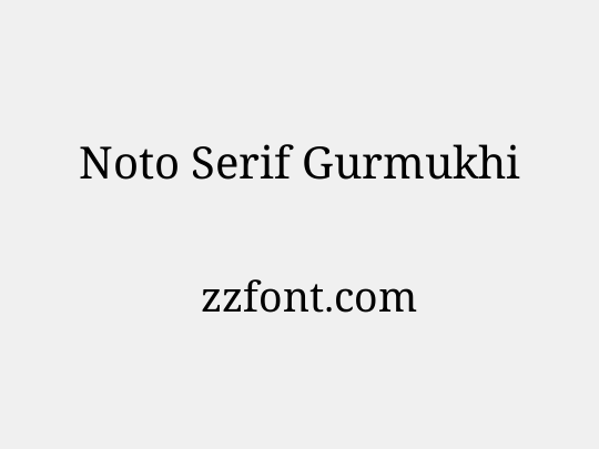 Noto Serif Gurmukhi