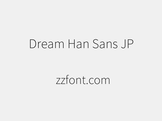 Dream Han Sans JP