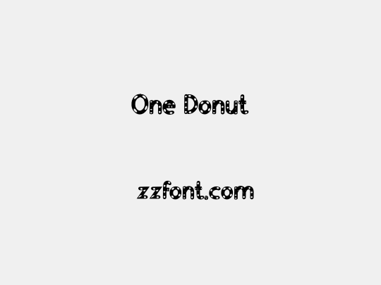 One Donut