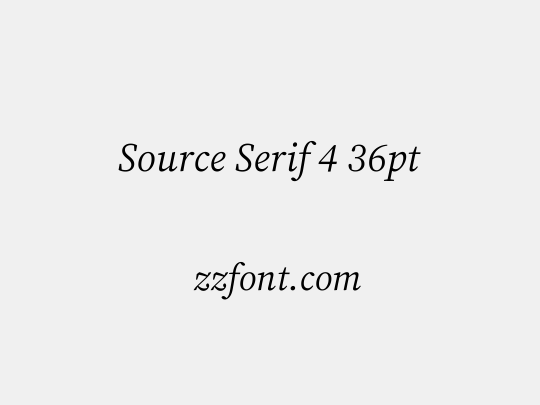 Source Serif 4 36pt