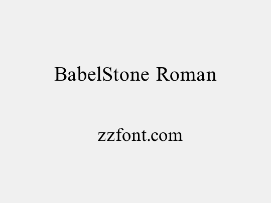 BabelStone Roman