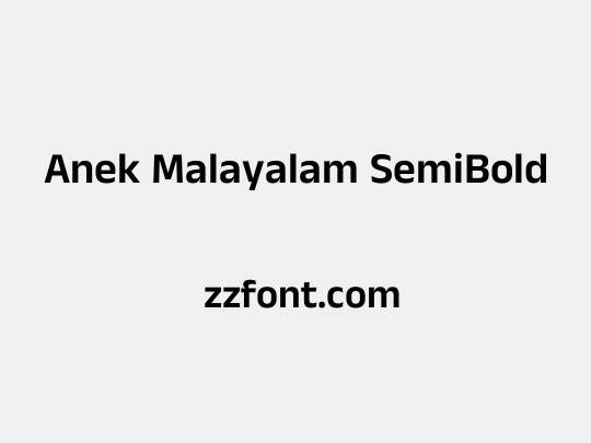 Anek Malayalam SemiBold