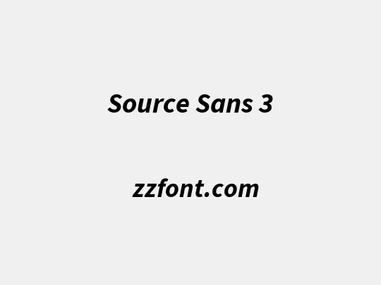 Source Sans 3