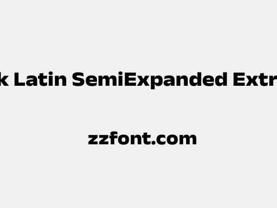 Anek Latin SemiExpanded ExtraBold