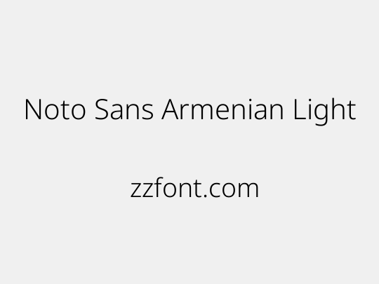 Noto Sans Armenian Light