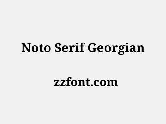 Noto Serif Georgian