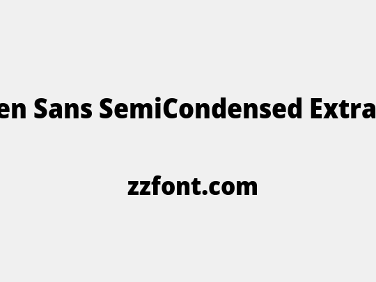 Open Sans SemiCondensed ExtraBold