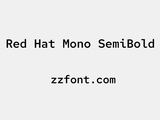 Red Hat Mono SemiBold