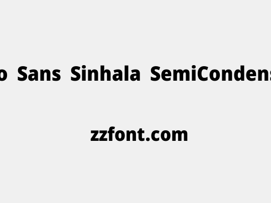 Noto Sans Sinhala SemiCondensed Black