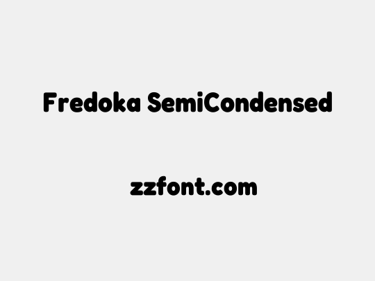 Fredoka SemiCondensed