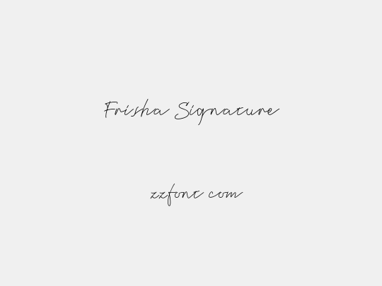 Frisha Signature