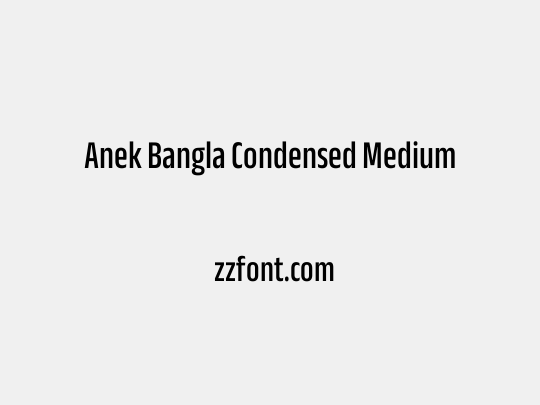 Anek Bangla Condensed Medium