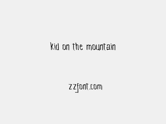 Kid On The Mountain