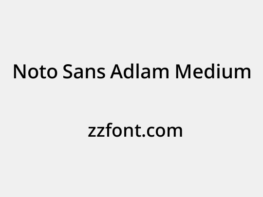 Noto Sans Adlam Medium