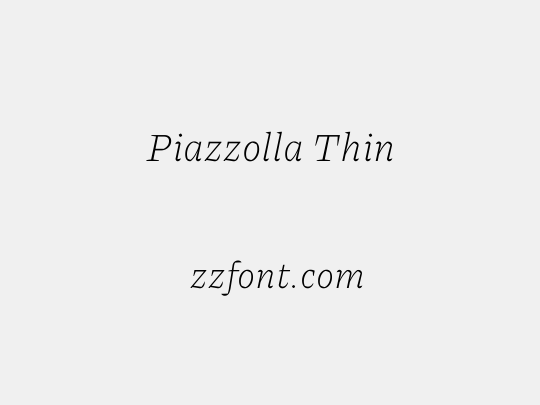 Piazzolla Thin