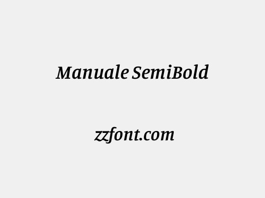 Manuale SemiBold