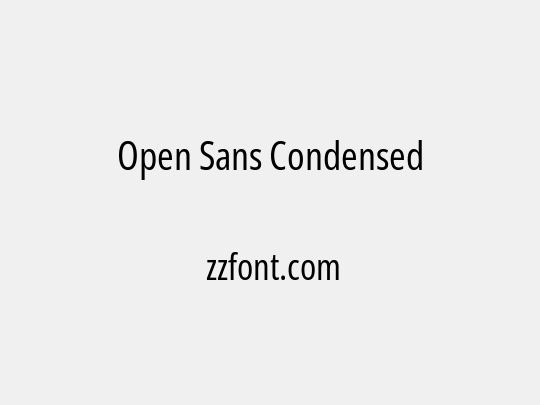 Open Sans Condensed