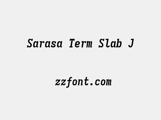 Sarasa Term Slab J