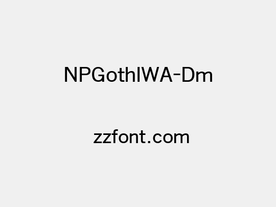 NPGothIWA-Dm