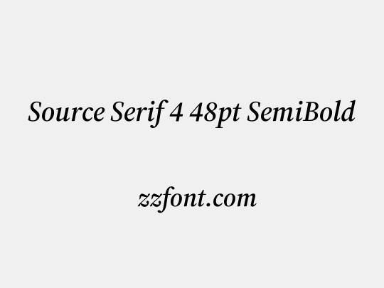 Source Serif 4 48pt SemiBold