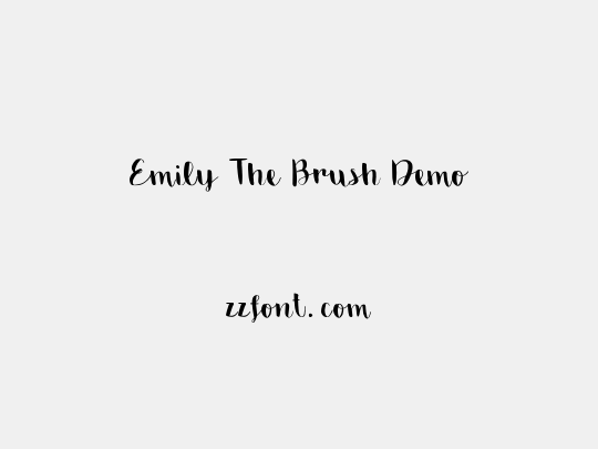 Emily The Brush Demo