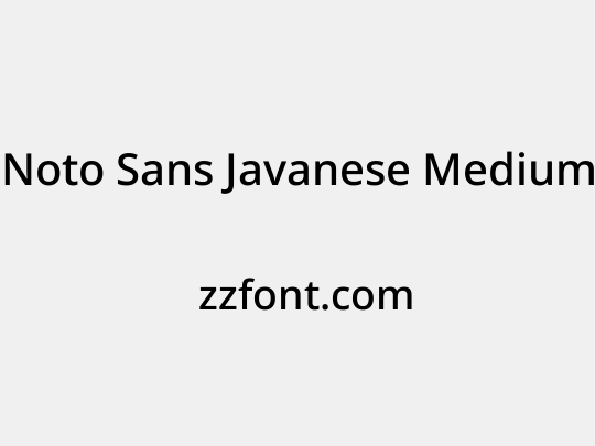 Noto Sans Javanese Medium