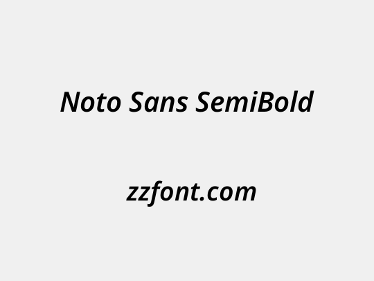 Noto Sans SemiBold