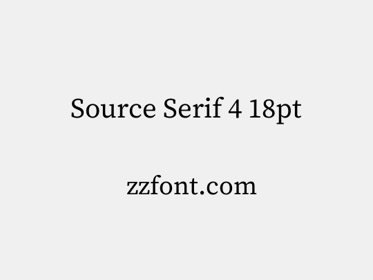 Source Serif 4 18pt